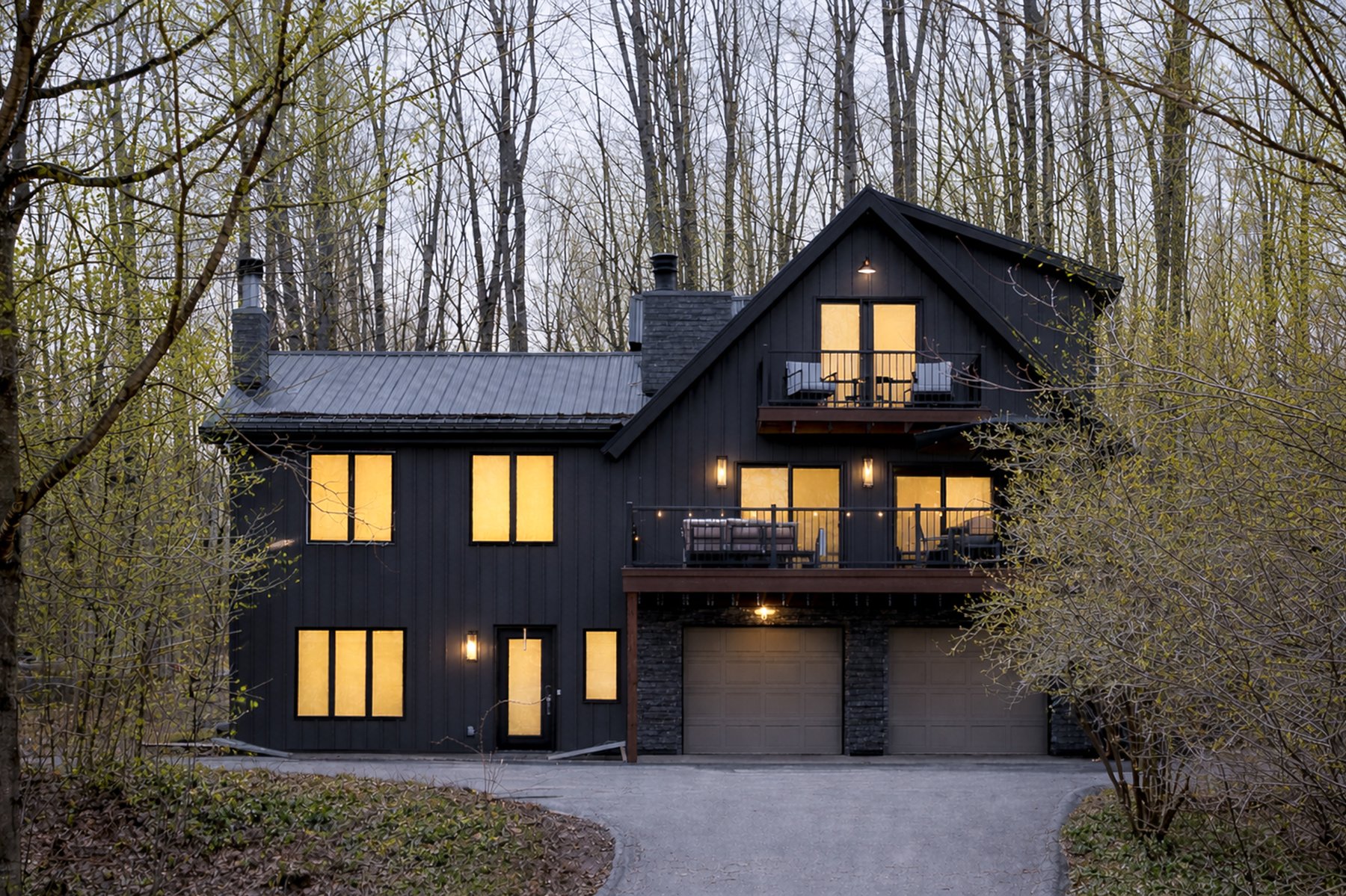 Birch + Still exterior at dusk